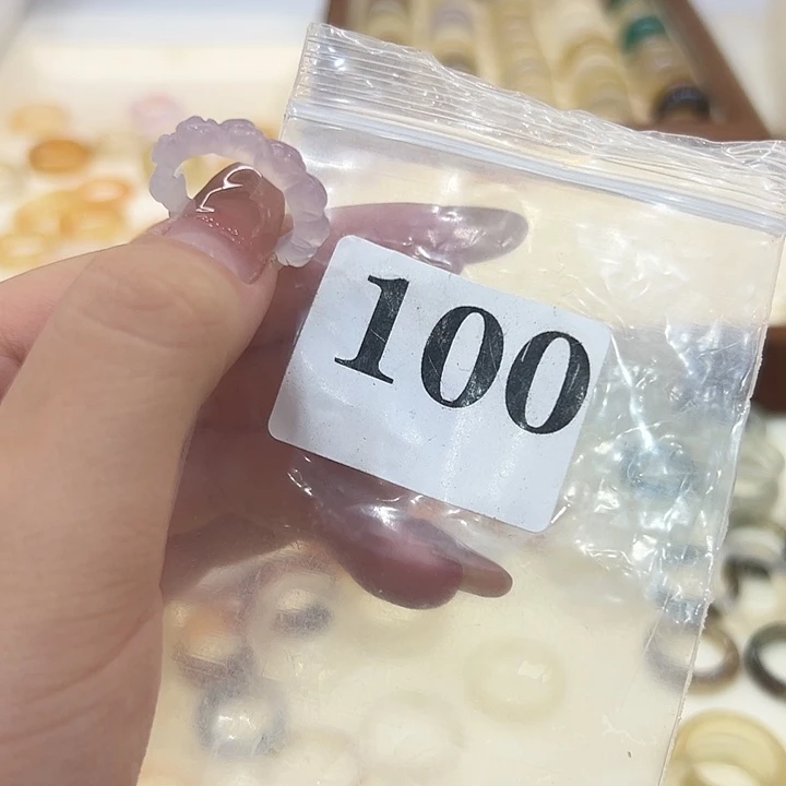 合金戒指玛瑙/玉髓100港11