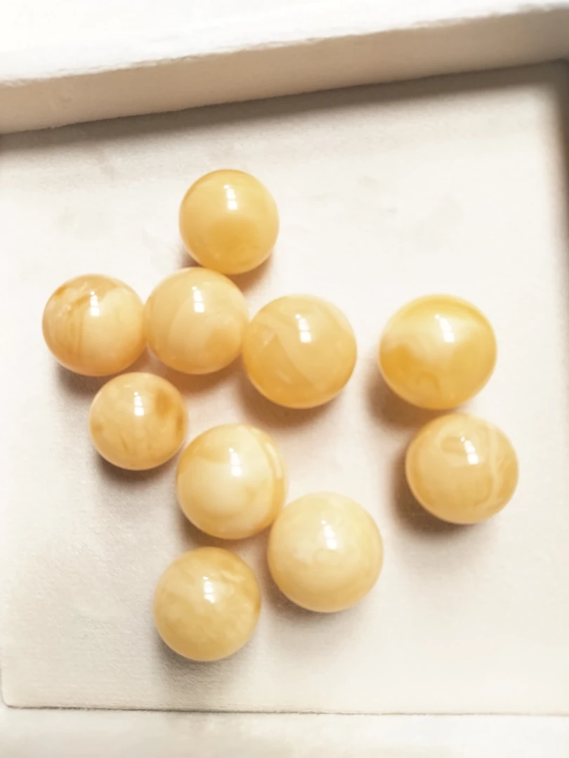 天然琥珀蜜蜡单珠15保真～19mm