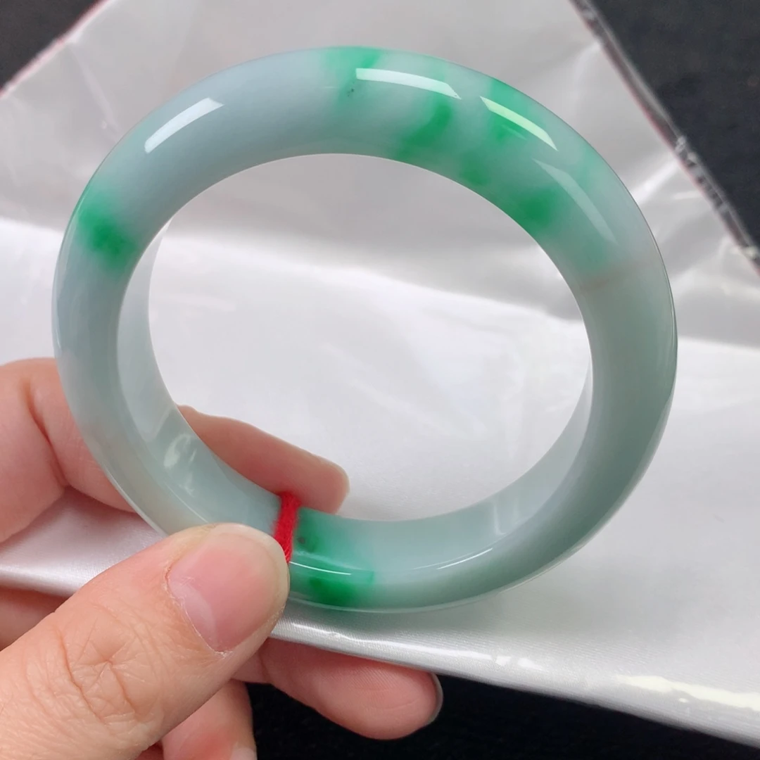 未镶嵌手镯翡翠缅甸天然翡翠手镯5455