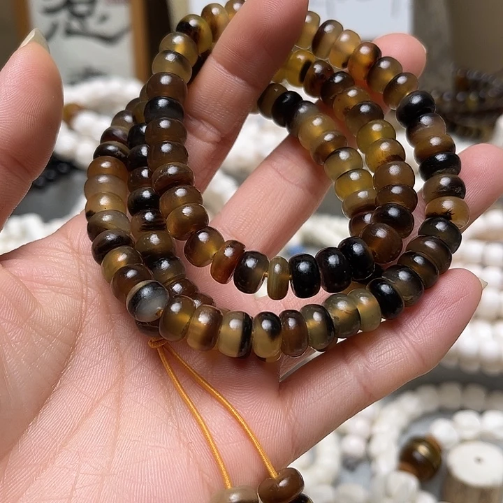 香榧木龟甲0.8算盘珠瑕疵108