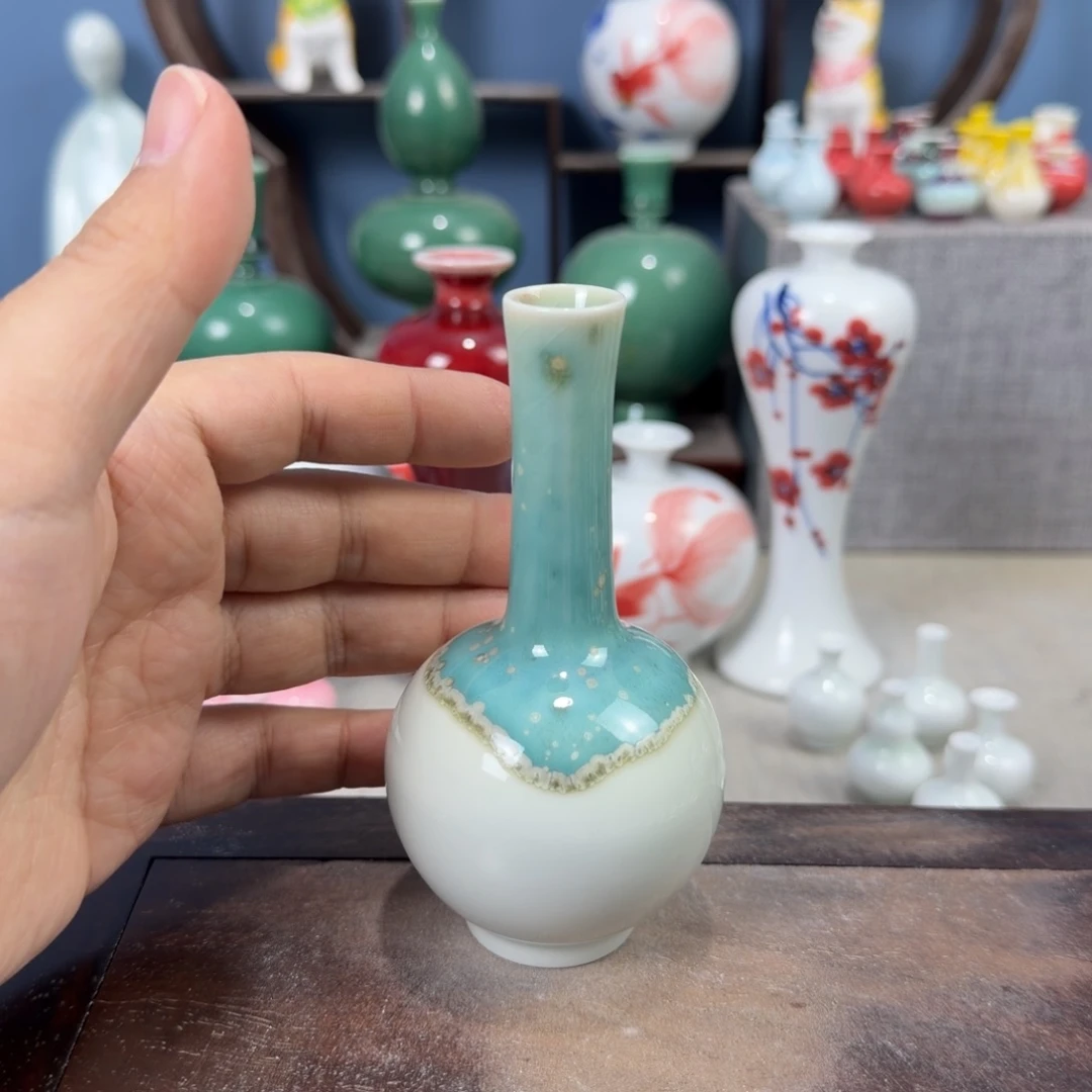 陶瓷手工小花器摆件
