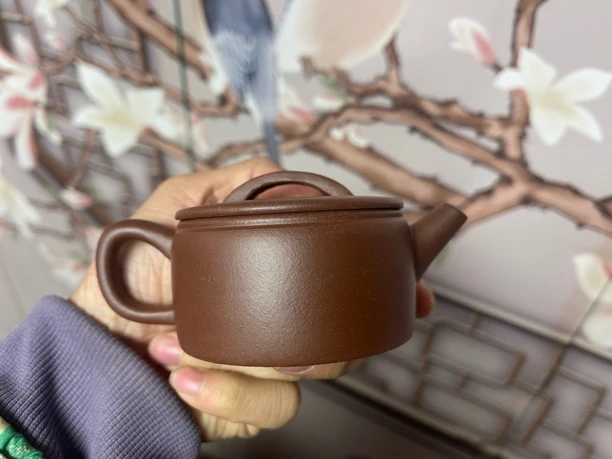 宜兴原矿紫砂壶,老紫泥汉瓦