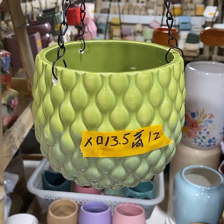 摆件陶陶盆有孔 瑕疵介意勿拍