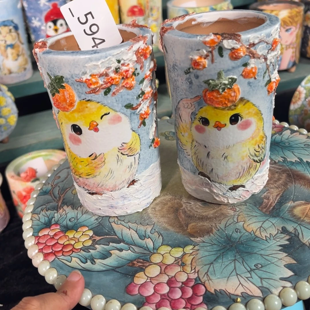 班***～594多肉花盆微瑕2个150元