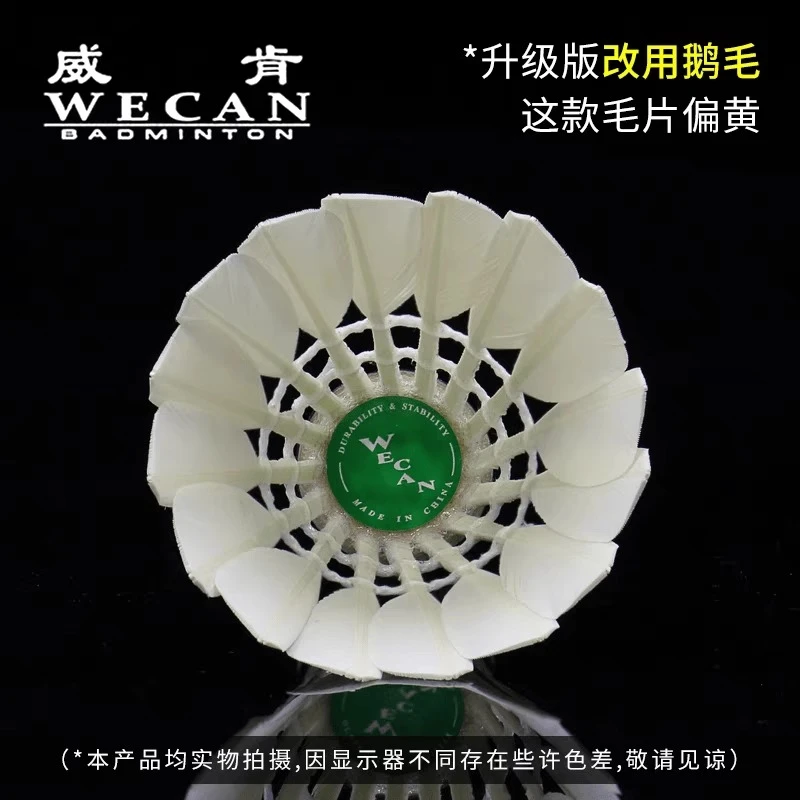 正品耐打绿威肯红威金威羽毛球稳定用球12只装飞行比赛训练口粮球