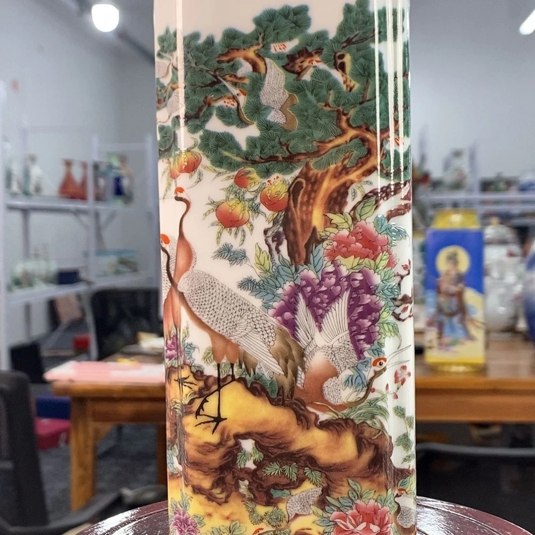 摆件景德镇陶瓷花瓶摆件
