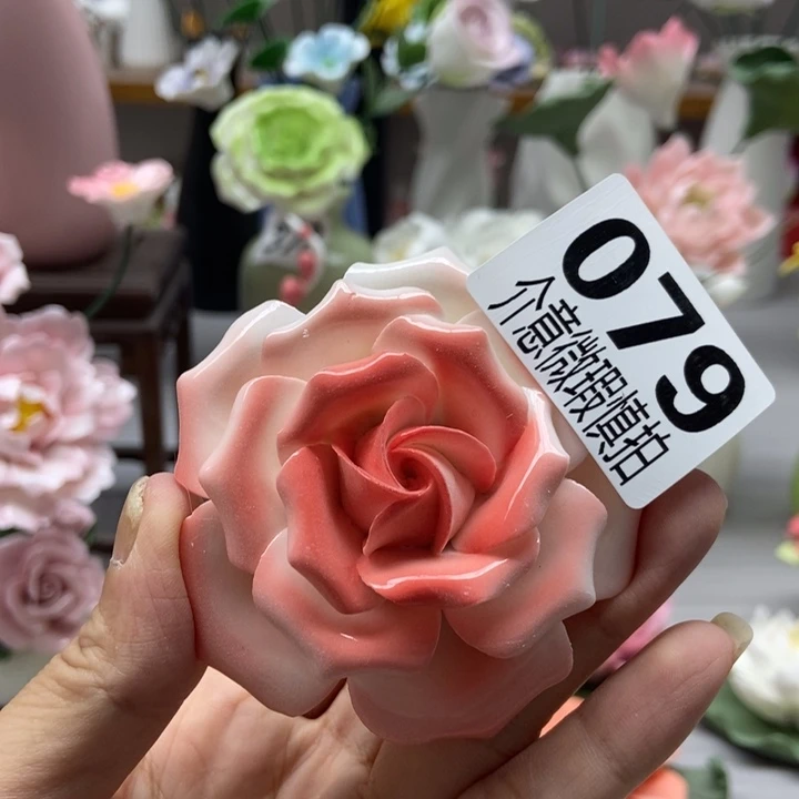 陶瓷手工制作陶瓷花