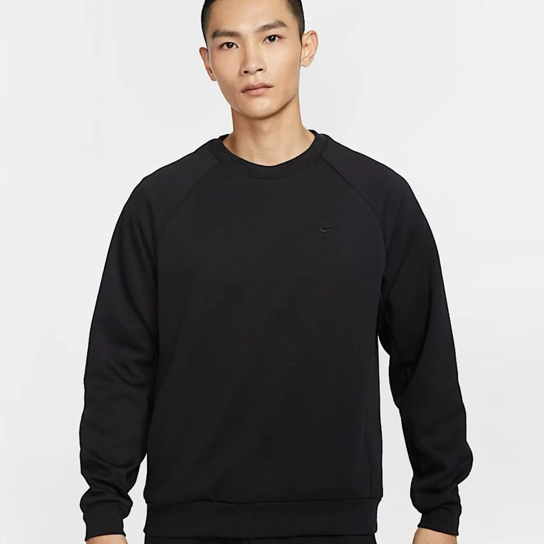 【官方授权】耐克男子黑色防晒速干潮流百搭 圆领针织上衣FZ0972010
