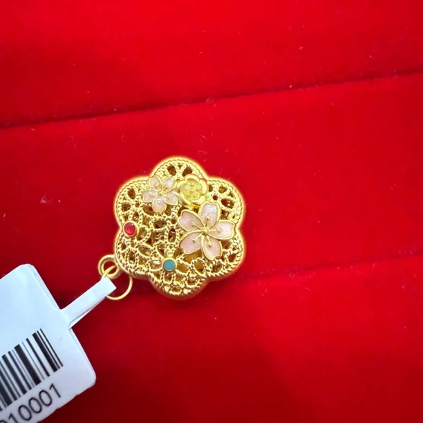 【莹莹专享】足金999 花盘 ZP 1.12  纳金添福