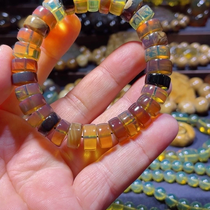 琥珀手链未镶嵌天然