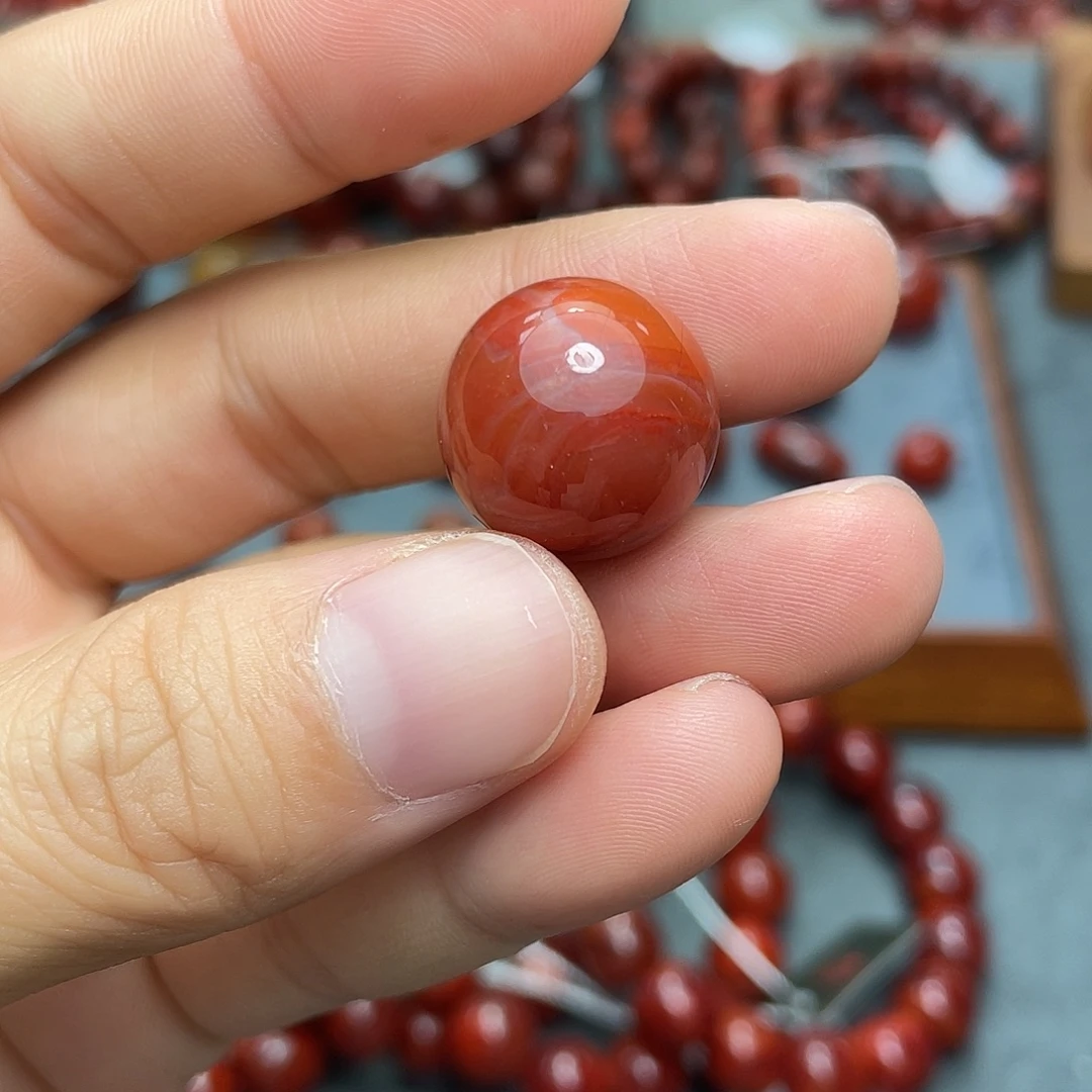 未镶嵌单珠南红玛瑙17