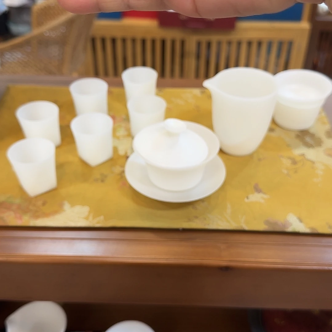 璞玉冰种瓷套装不带礼盒