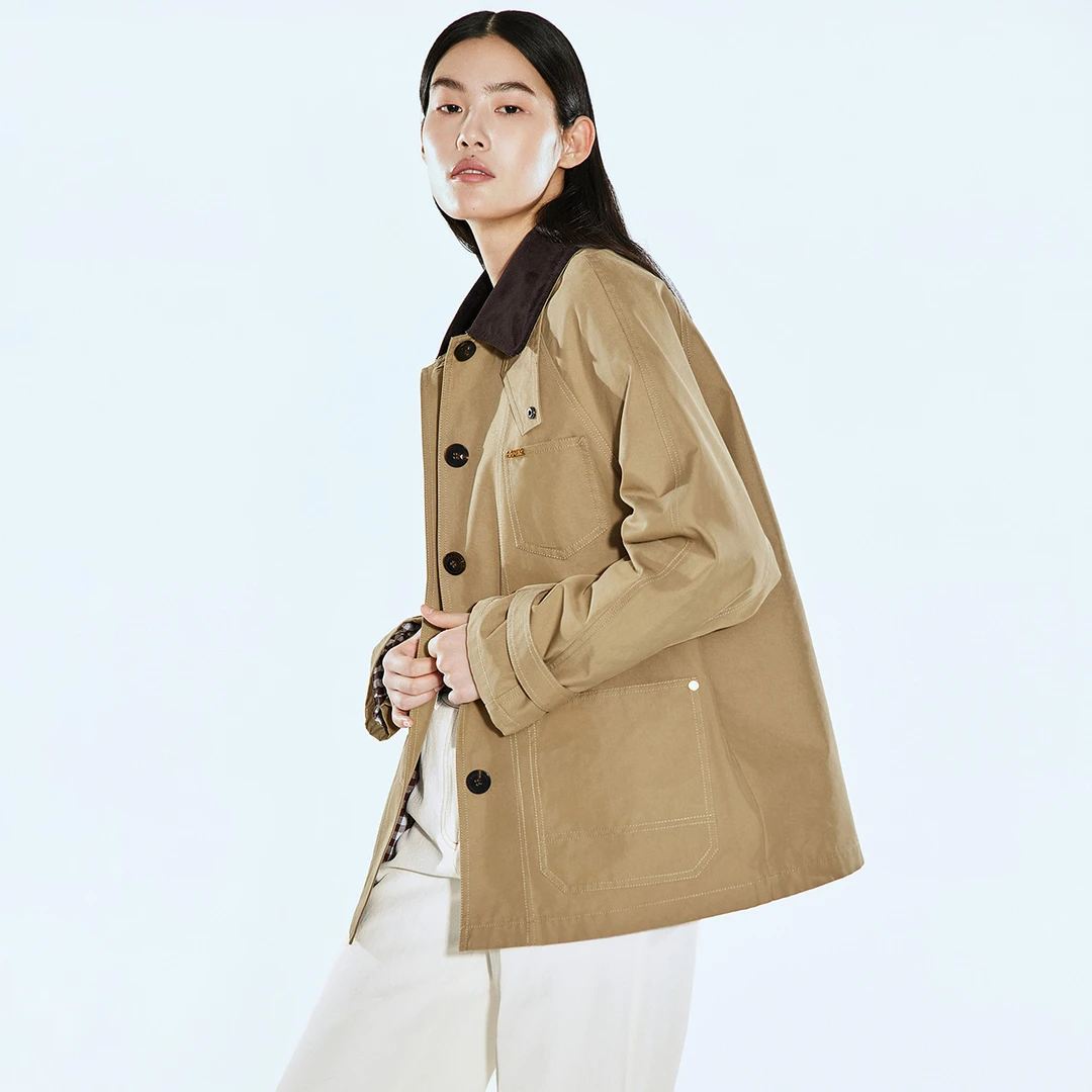 COVERINS2025新款巴恩风夹克短外套CC35110028