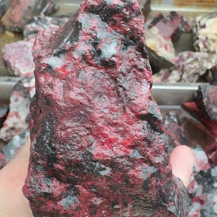 天然辰砂朱砂毛料8