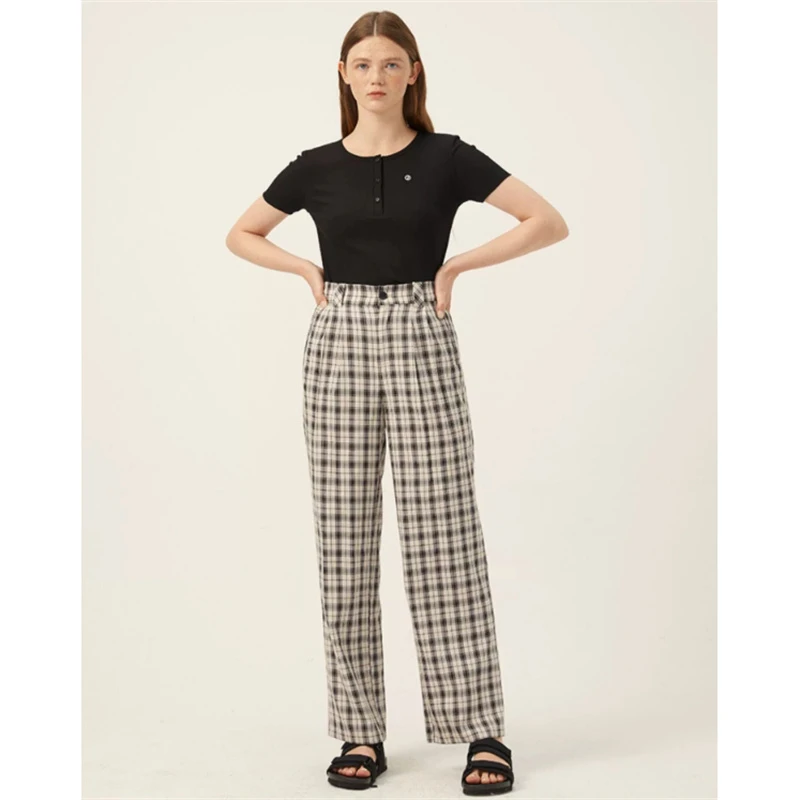 JUCY JUDY时尚格子休闲裤JJ1418-JVPT021BBK