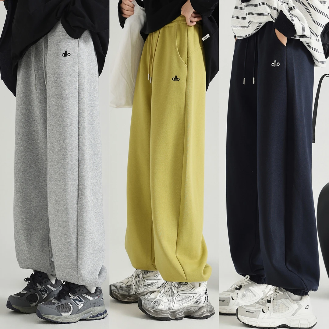 10918女大童运动裤秋2025新款初中生女孩休闲宽松卫裤女童裤子