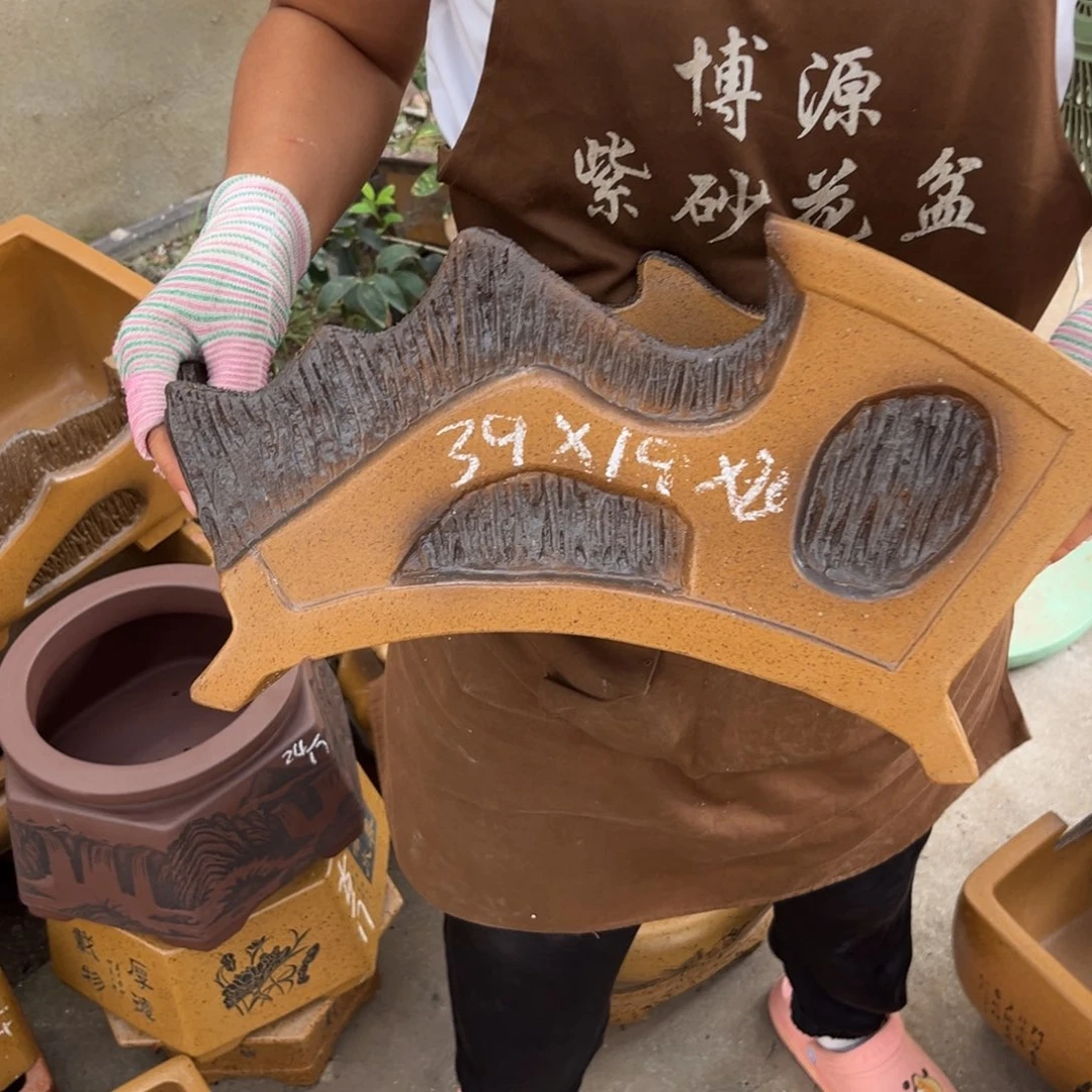 紫砂花盆盆景艺术