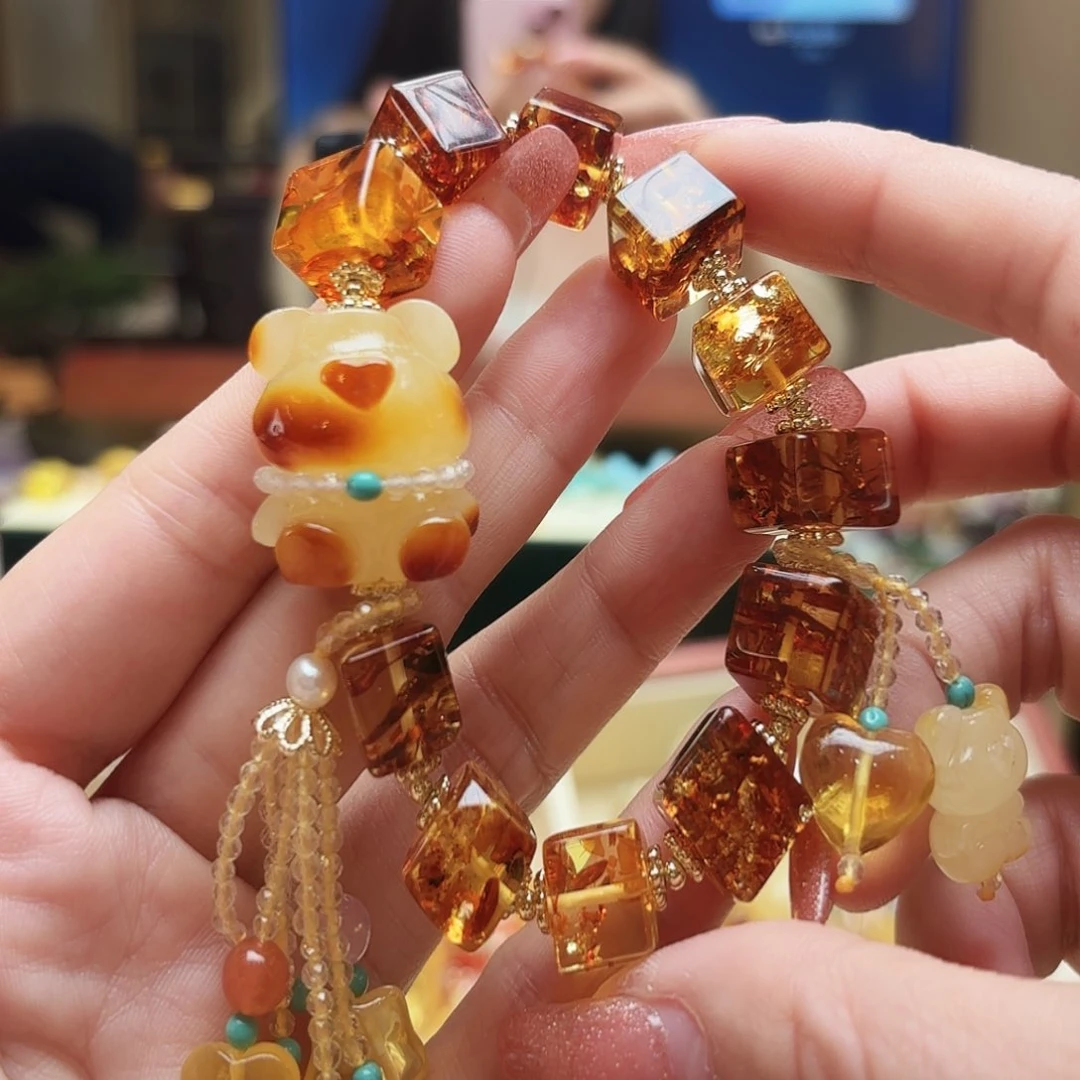 琥珀手链未镶嵌琥珀