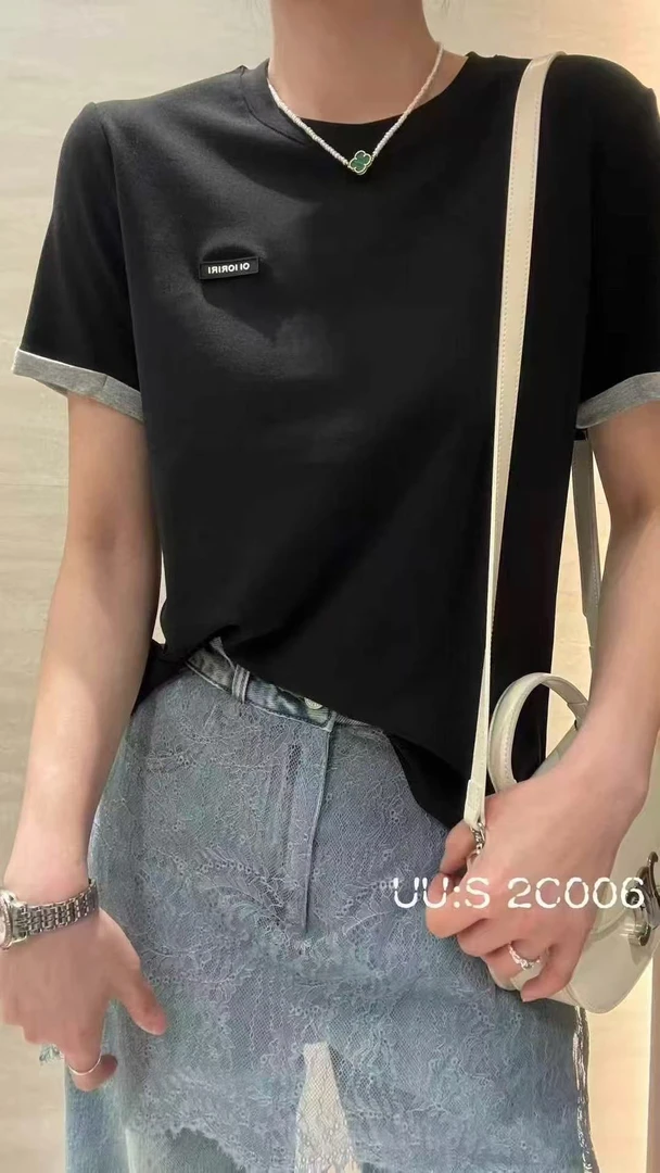 橙子专属 南油新款简约风休闲T恤
