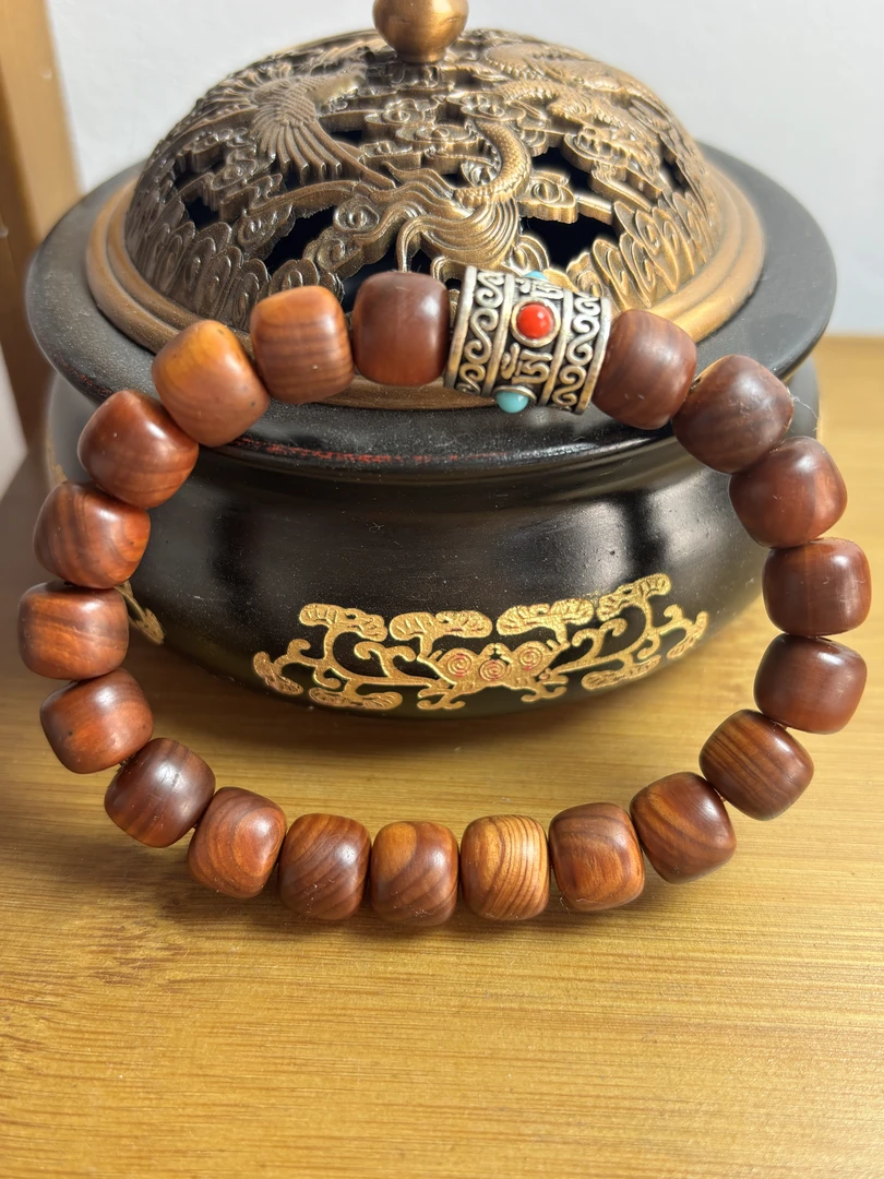 【福顺文玩】yb棕色单圈手串