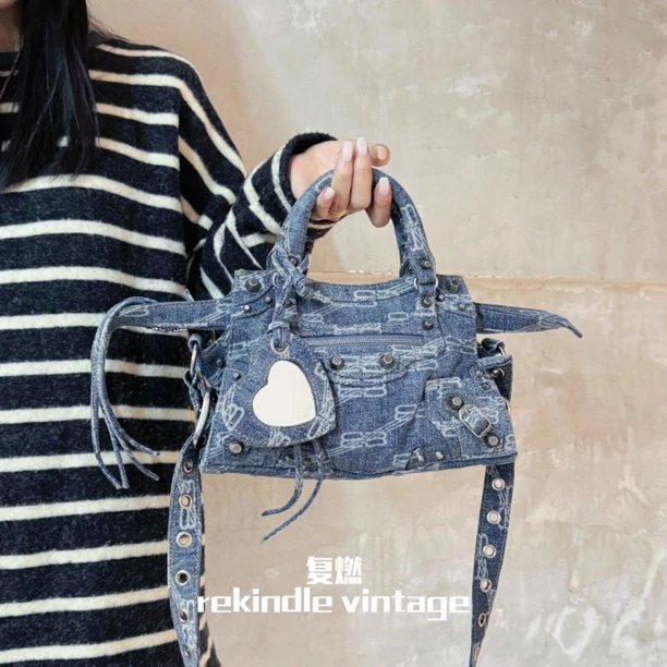 95新 Balenciaga/巴黎世家 复燃精选/neocagole牛仔机车