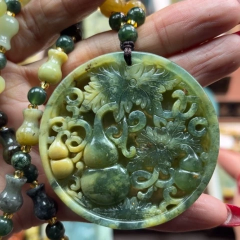 岫玉挂件未镶嵌挂件