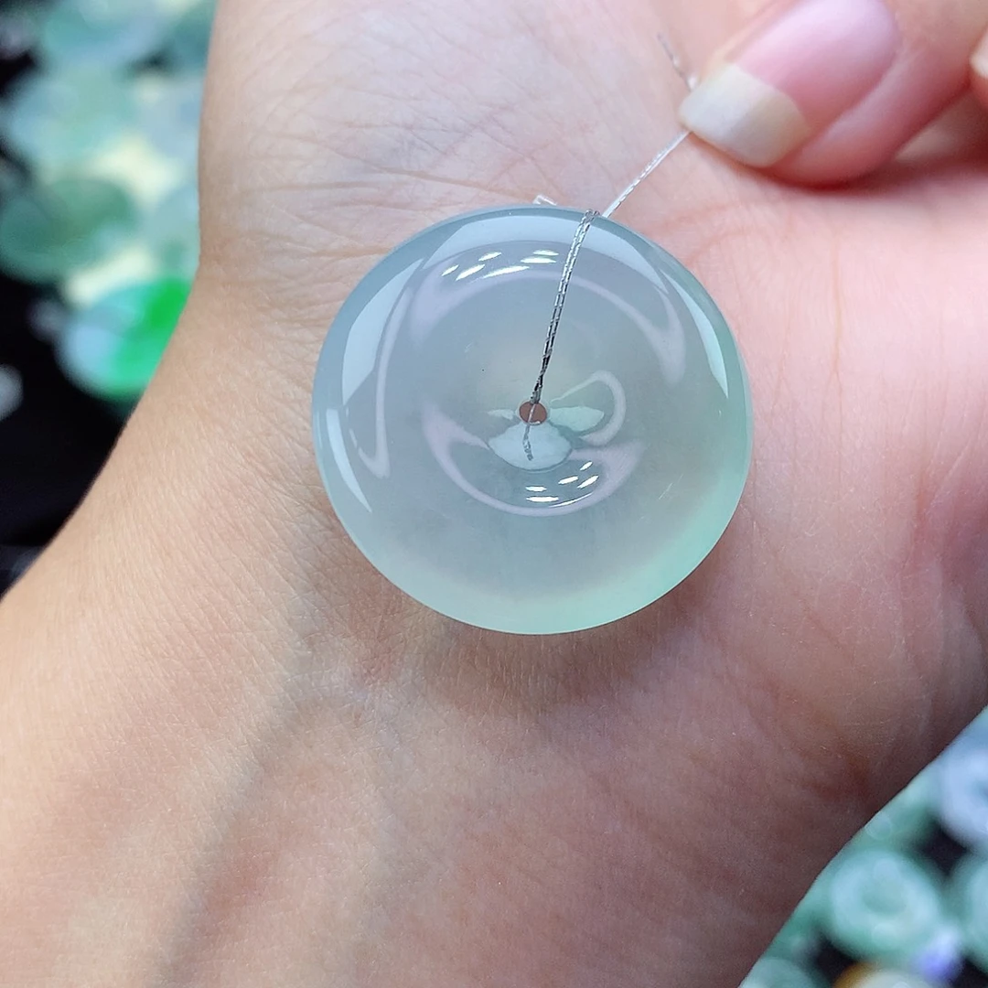 翡翠颈饰未镶嵌尺寸25.2-6.0