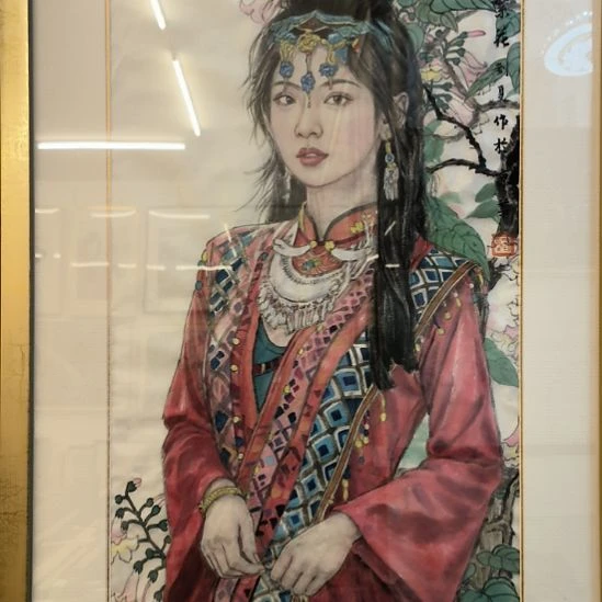 国画2平尺人物画作精品
