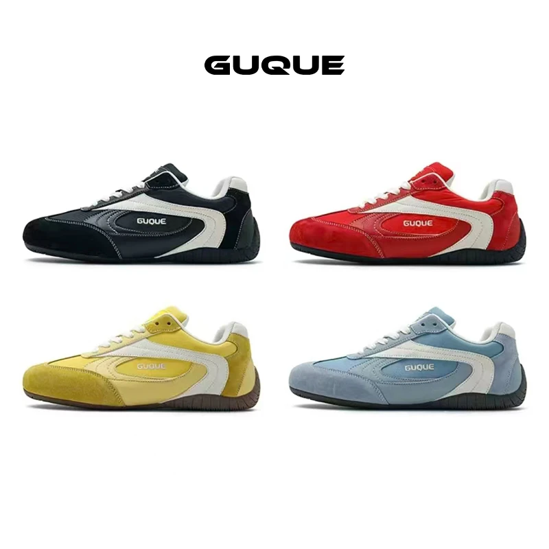 古雀Guque情侣阿甘德训鞋男女2025新款百搭原创小众欧若风赛车鞋