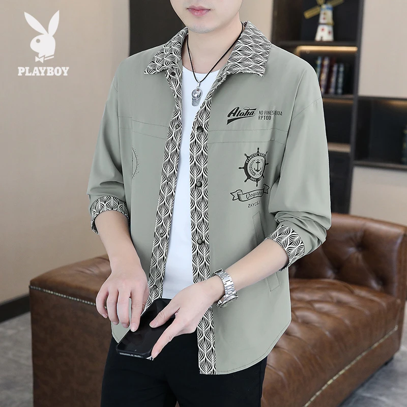 花花公子2025男士新款休闲百搭时尚潮流帅气韩版气质帅气防晒外套