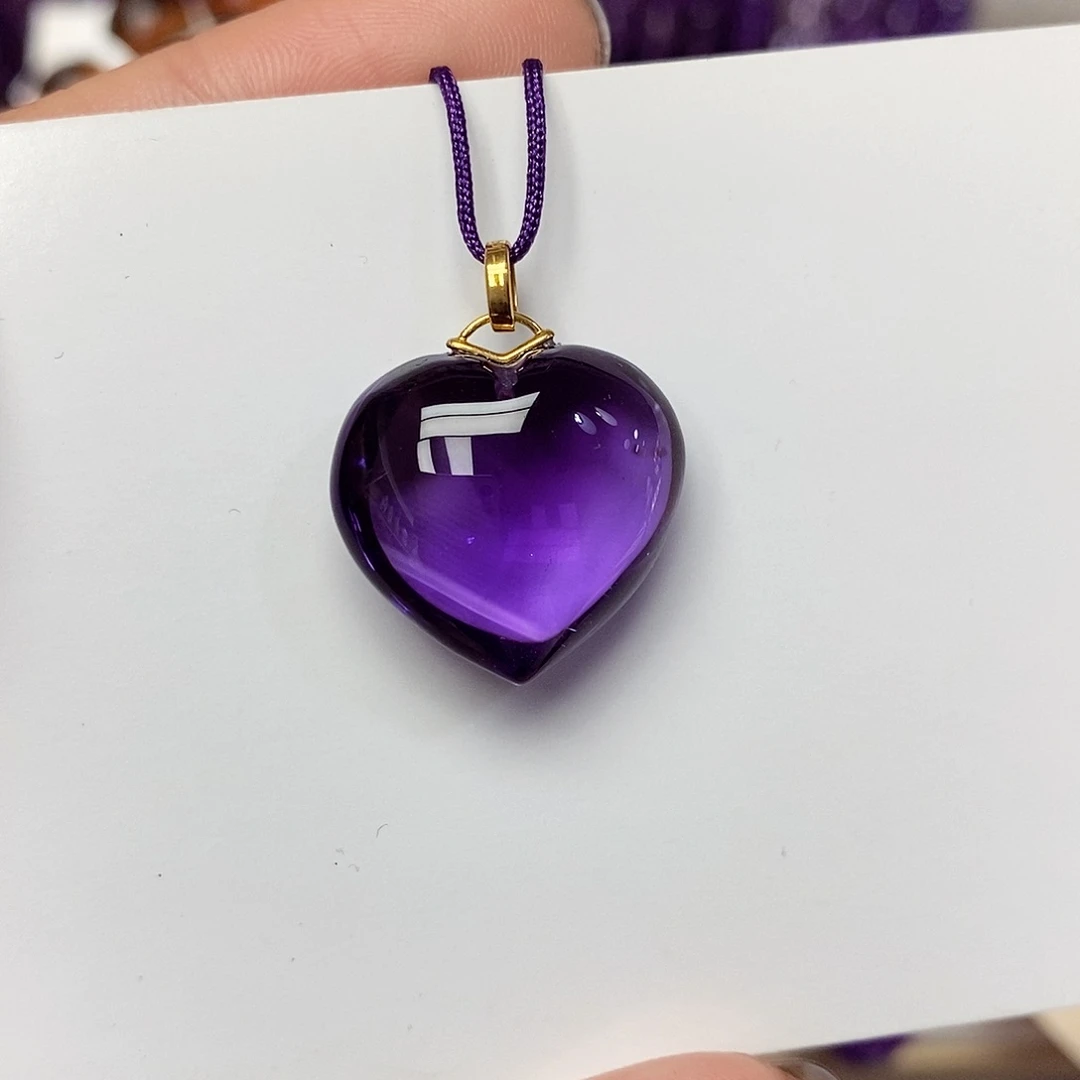 吊坠(赠链)18K金镶嵌紫晶