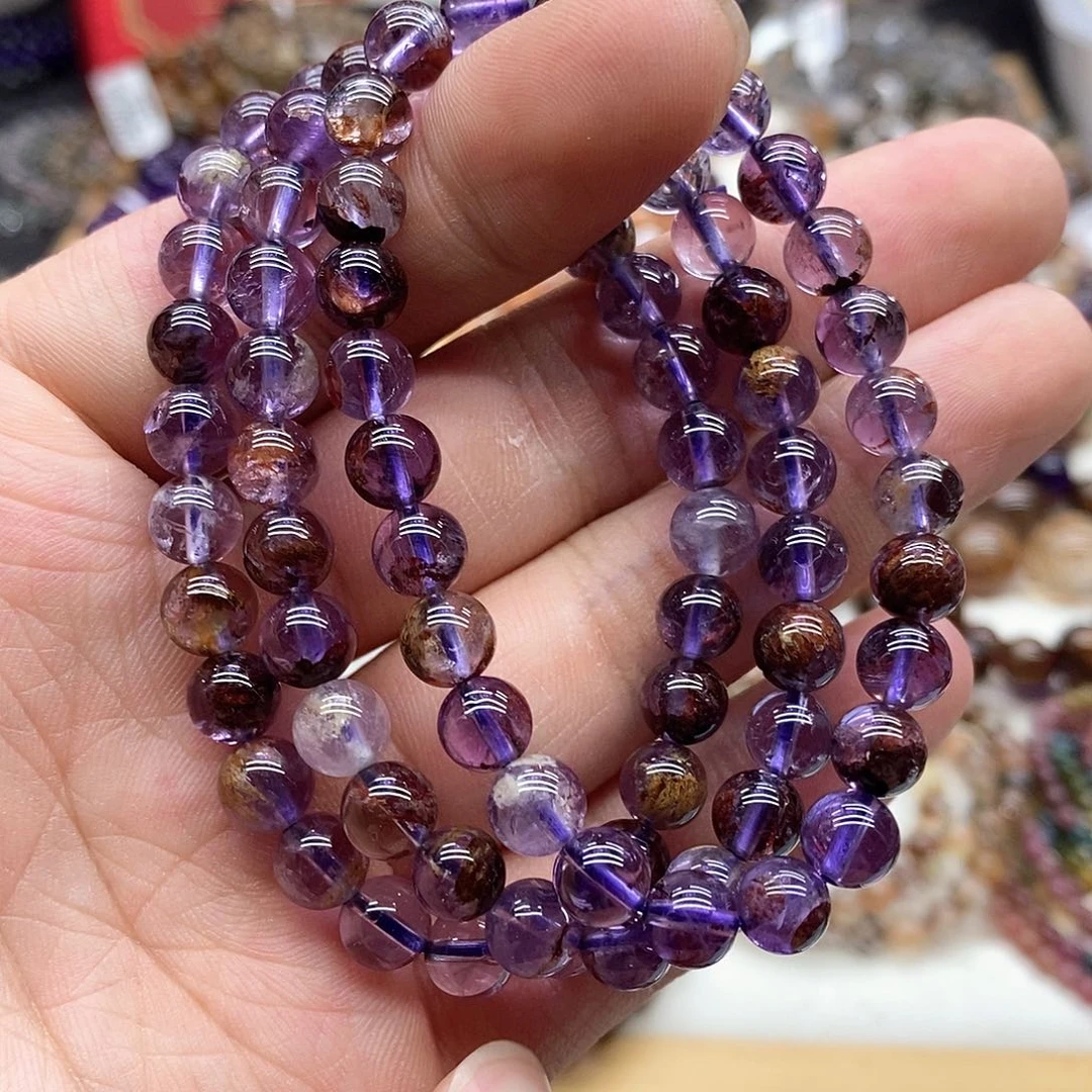 水晶手链未镶嵌多样性发货发一条