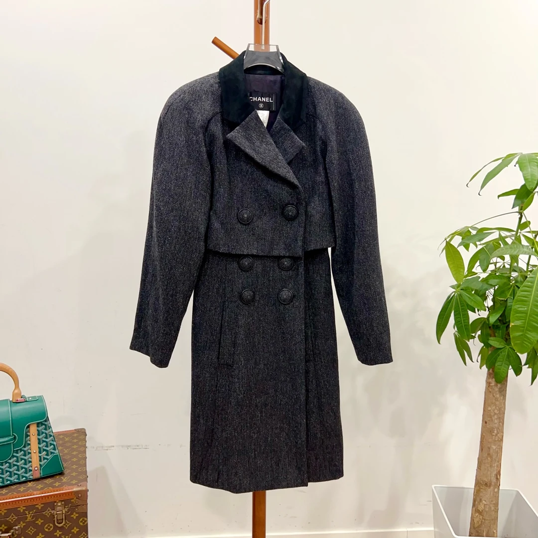 99新 Chanel/香奈儿 安洁利严选大衣 尺码34成色看直播 GSL2919