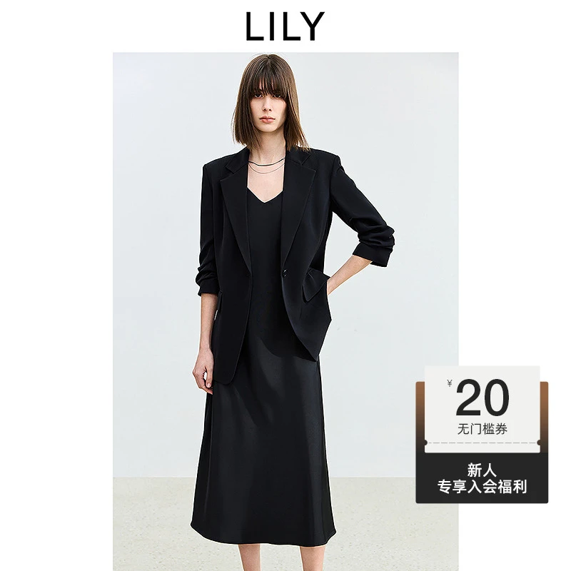 【一秒入夏】LILY2025夏季西装气质通勤高级感修身外套125209C2927