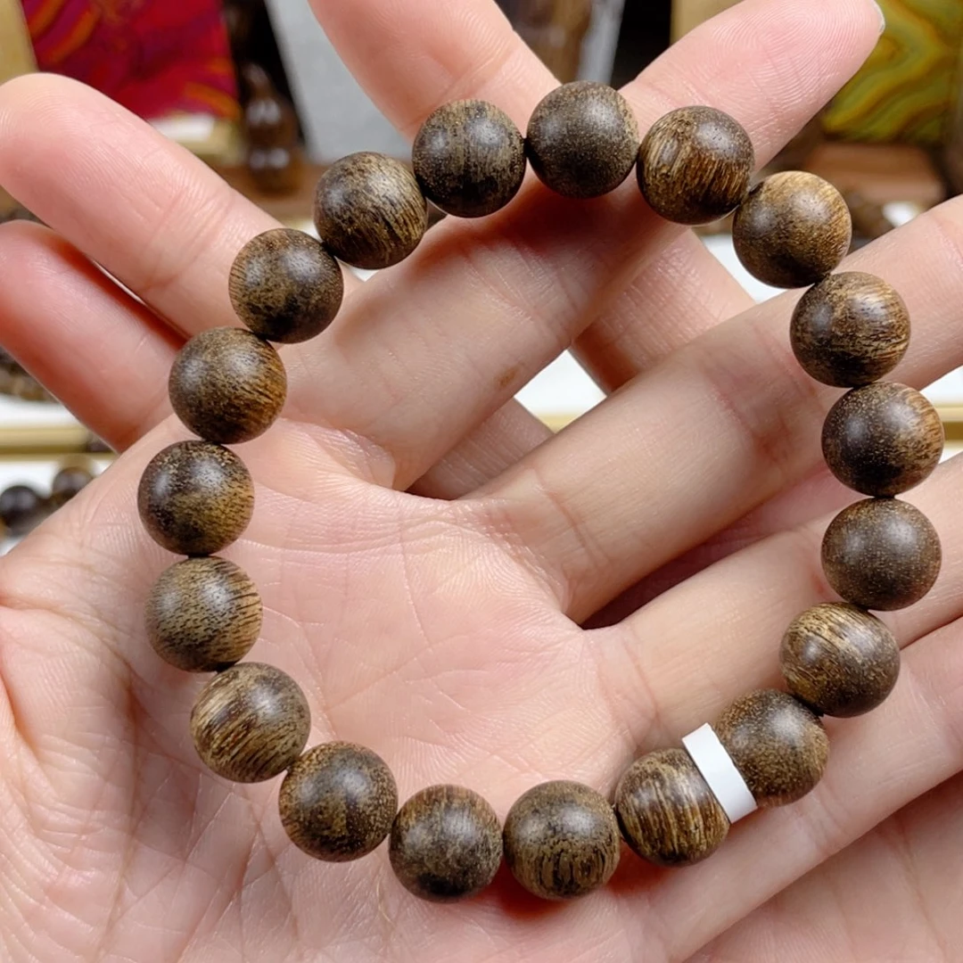 沉香手串成菩萨棋树心老料1.1
