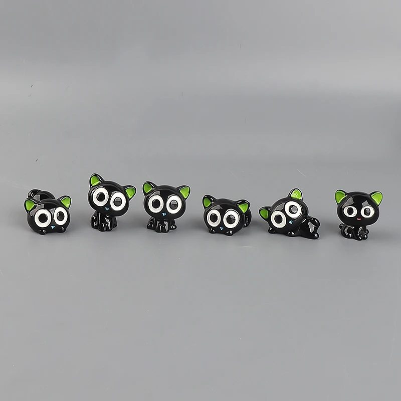 无聊了摆几只罗小黑治愈情绪解压桌面摆件工位公仔立体车载装饰品