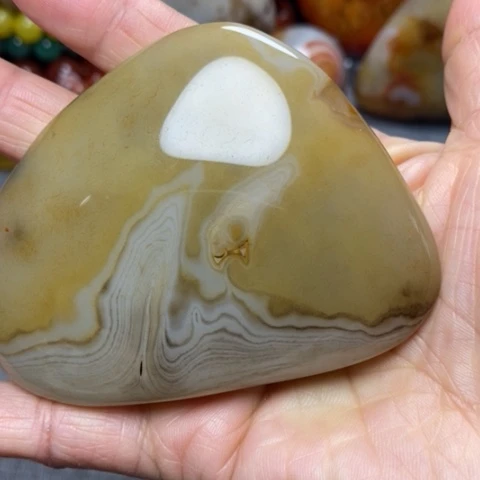 玛瑙/玉髓珠宝奇石未镶嵌御****心
