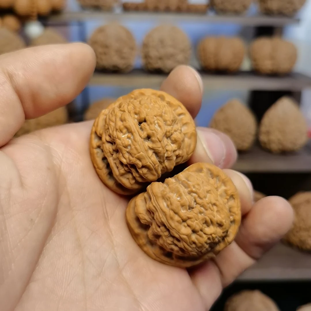 把件文玩核桃36全品闷白