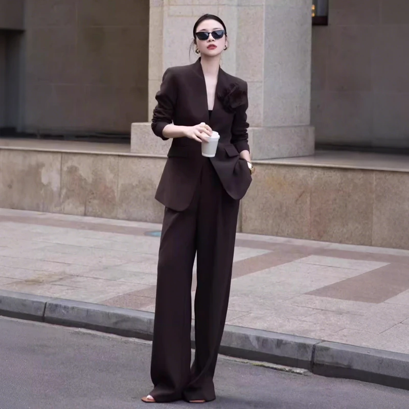 秋季新款套装高级西装西装套装女装通勤高冷酷飒女装洋气职业