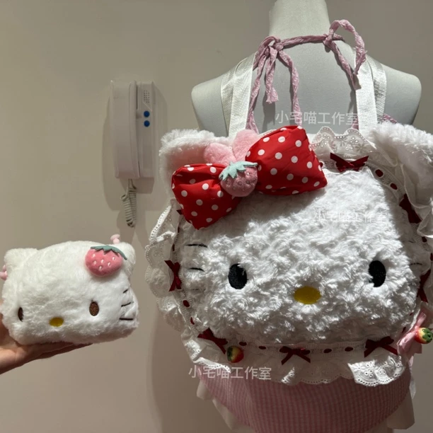 Kitty猫双肩包可手提手作商品会有轻微瑕疵建议慎拍