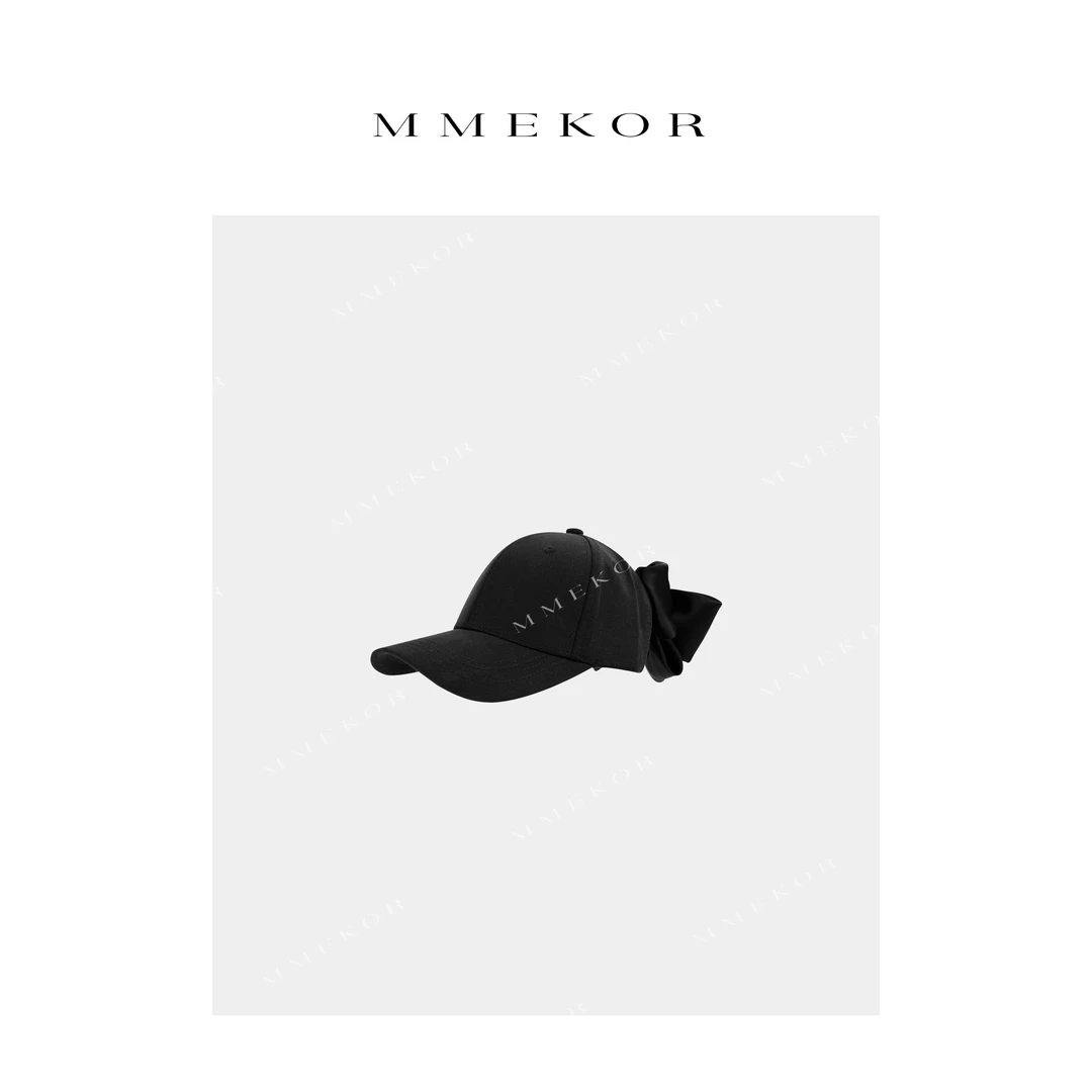 MMEKOR“蝴蝶结棒球帽”2025新款摩登街头百搭时髦帽子 25790