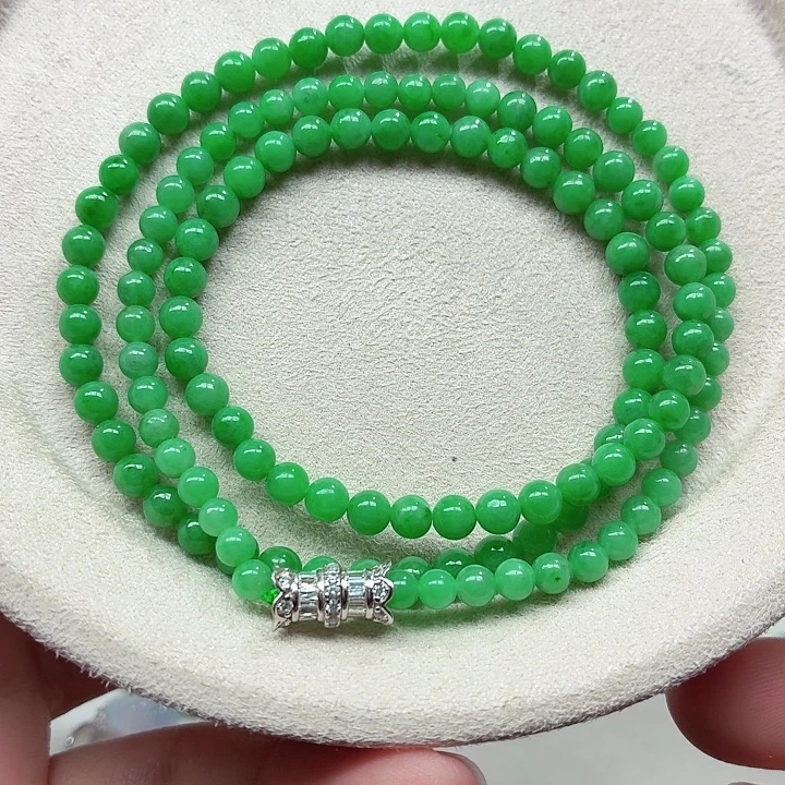 翡翠未镶嵌手链天然缅甸翡翠A货卡4.2