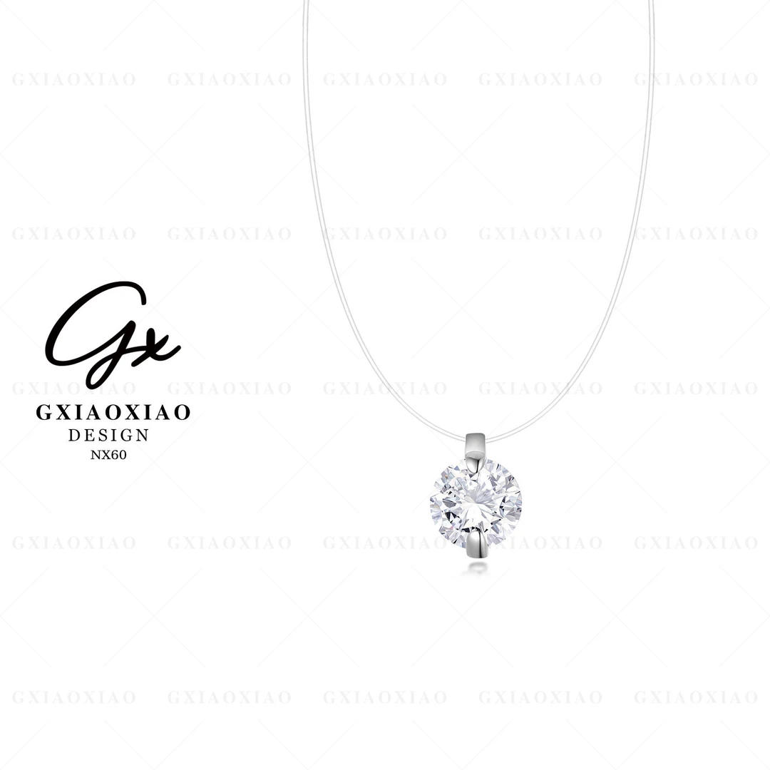 坠链均925银莫桑石 GXX 【天使之泪】时尚气质百搭项链 NX60