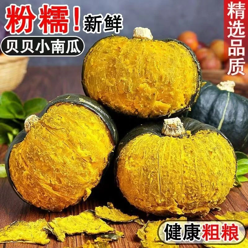 贝贝南瓜新鲜板栗味南瓜宝宝辅食蔬菜粉糯香甜南瓜批发