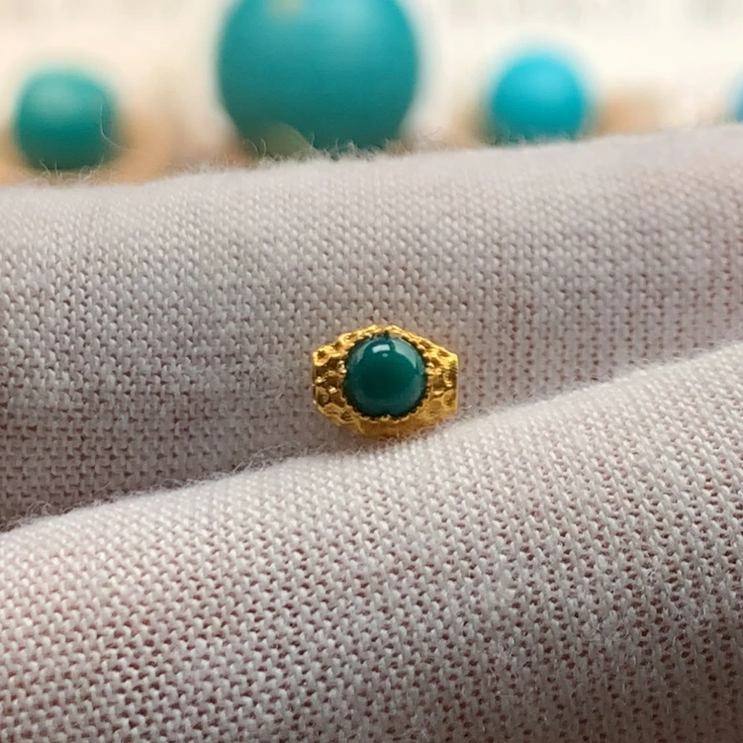 绿松石18K金镶嵌绿松石