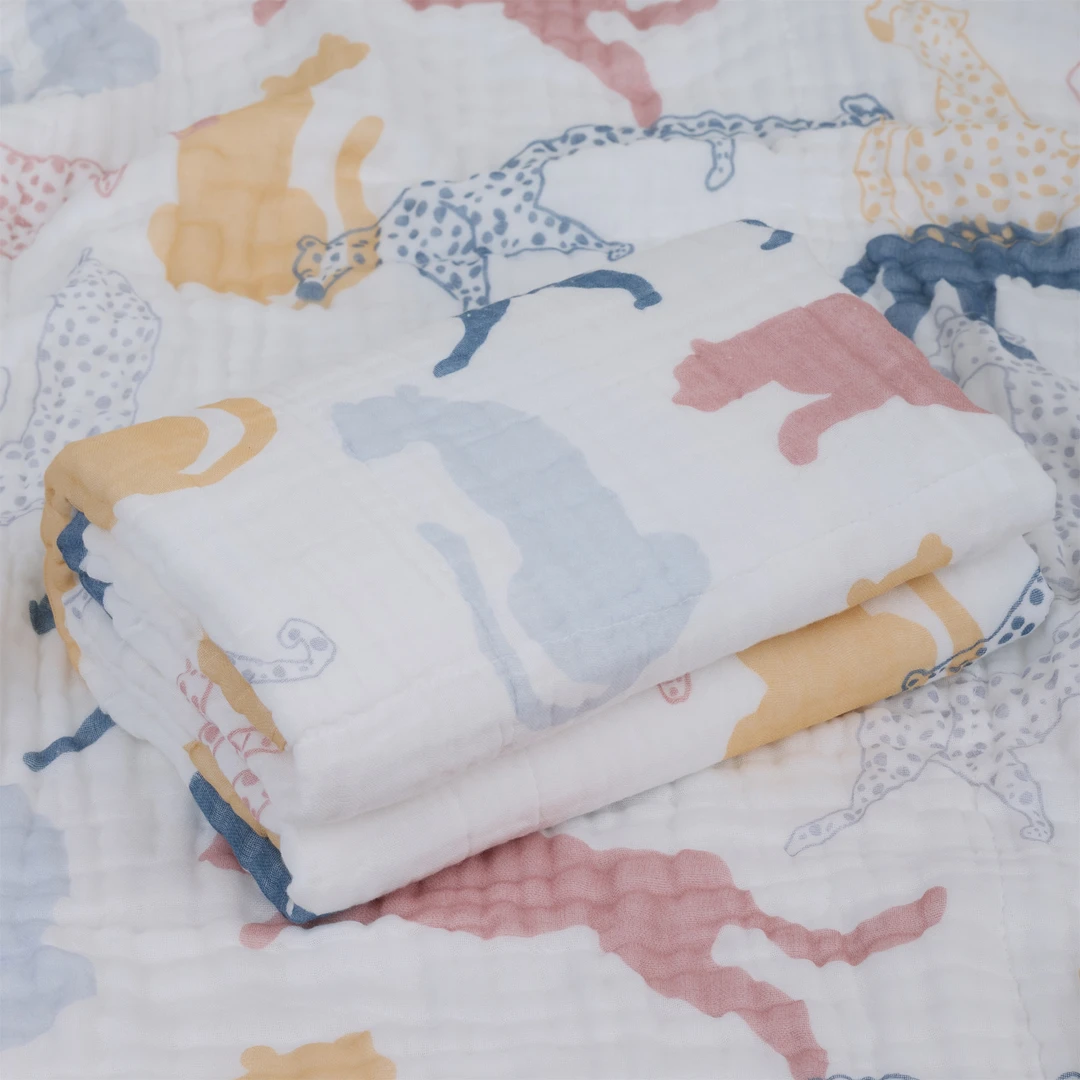 YAZAN/雅赞雅赞多功能纱布包巾褶皱浴巾两层纱布盖毯吸汗透气