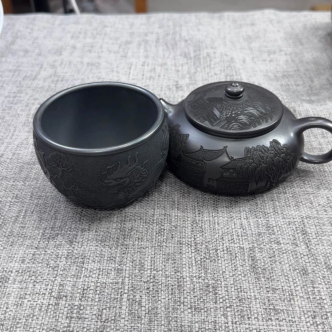 紫砂茶壶民间手艺人全手工制作