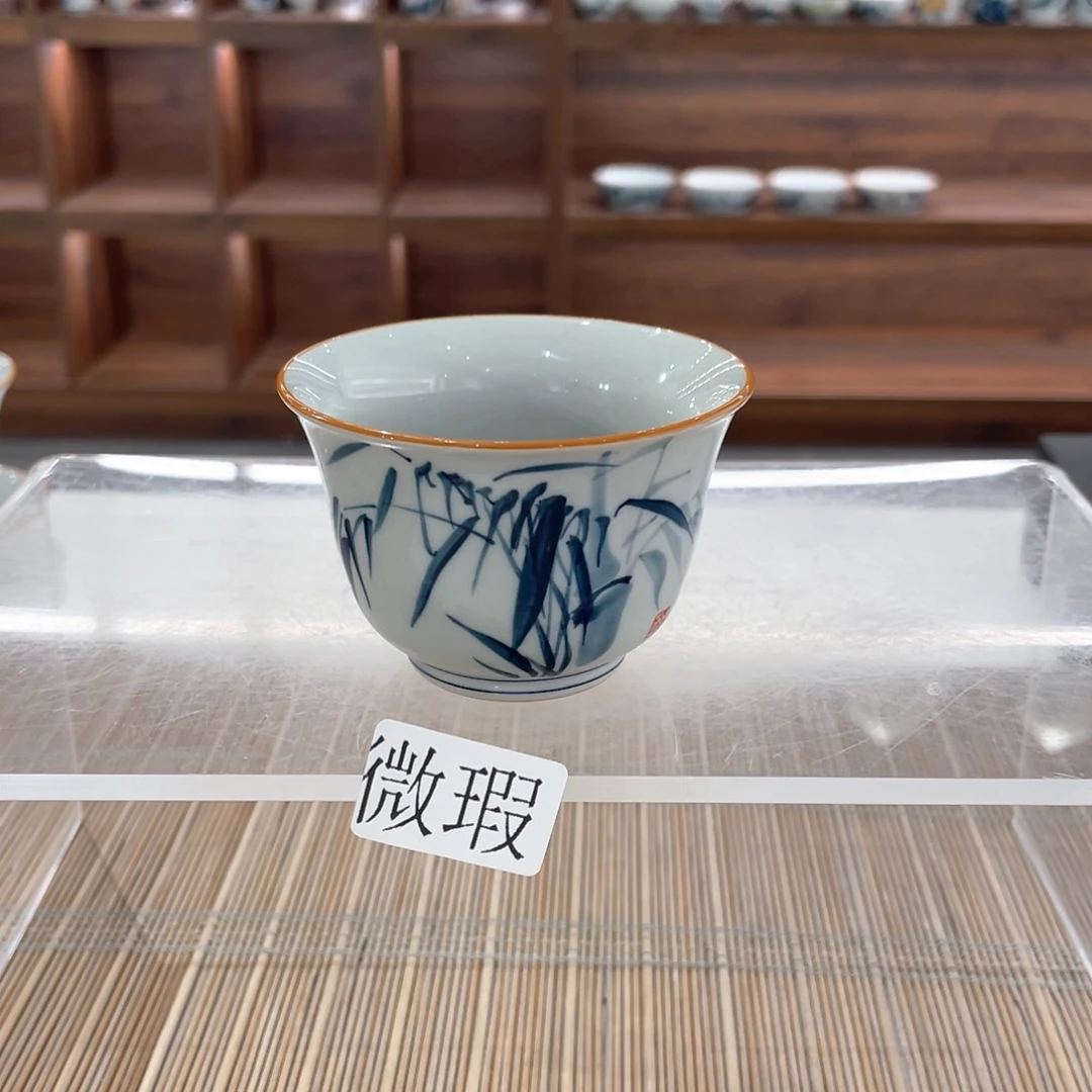 微瑕釉下彩纯手绘