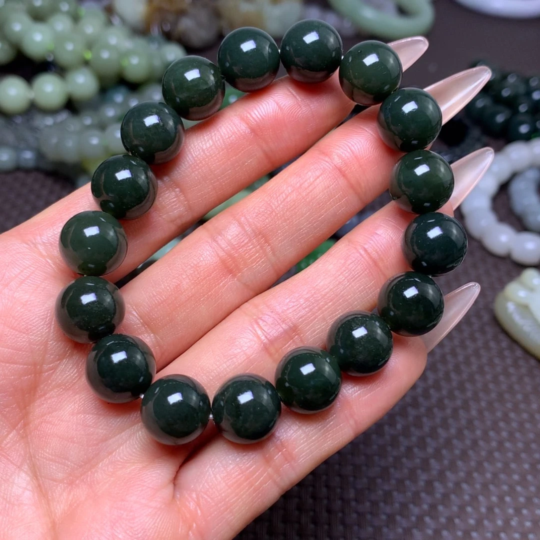 未镶嵌手串和田玉卡12