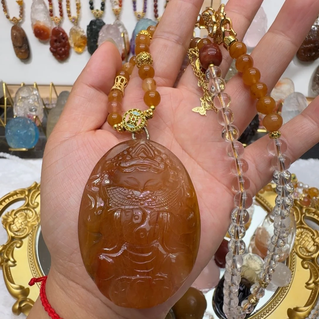 J***棋未镶嵌颈饰水晶九尾狐